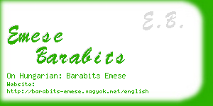 emese barabits business card